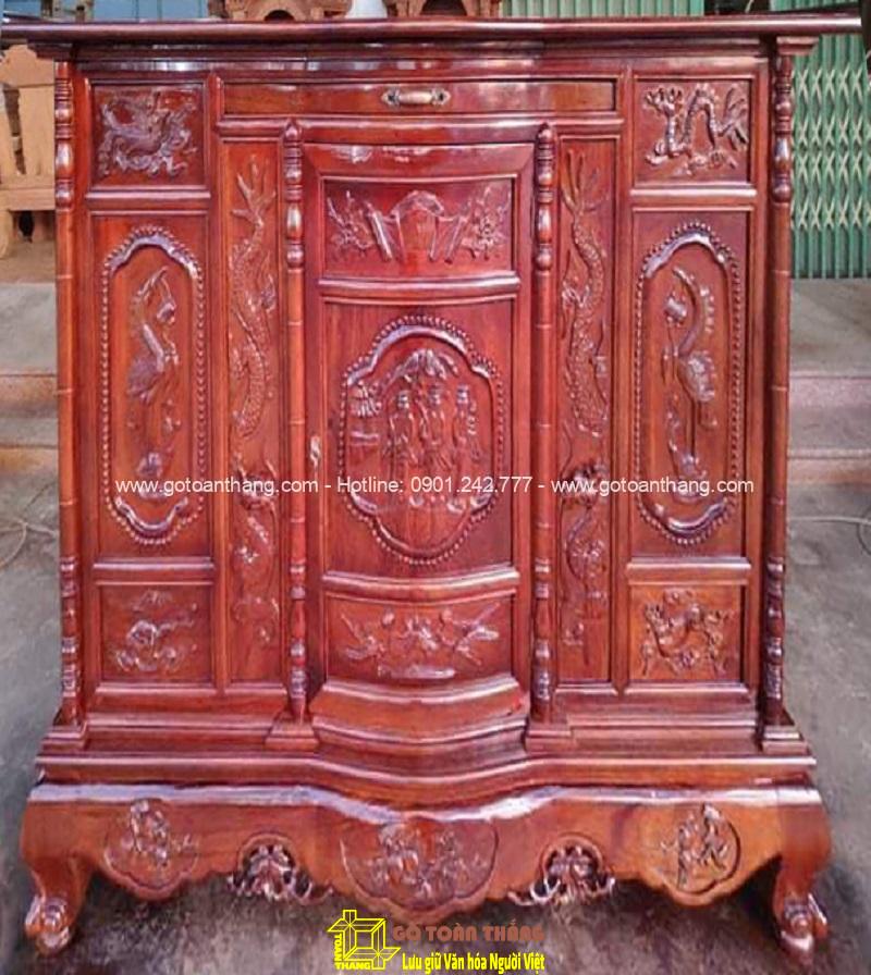 Tủ thờ gỗ Căm xe TTH-12 Tủ thờ Gỗ Căm xe