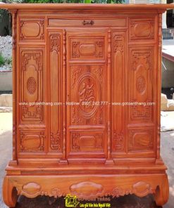 Tủ thờ gỗ Gõ đỏ TTH-06