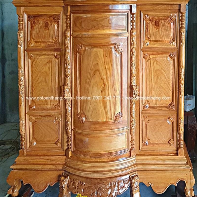 Tủ thờ gỗ Gõ đỏ Cẩn Ốc TTH-07