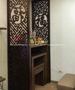 Vách ngăn CNC phòng thờ chữ Phúc VNT-01