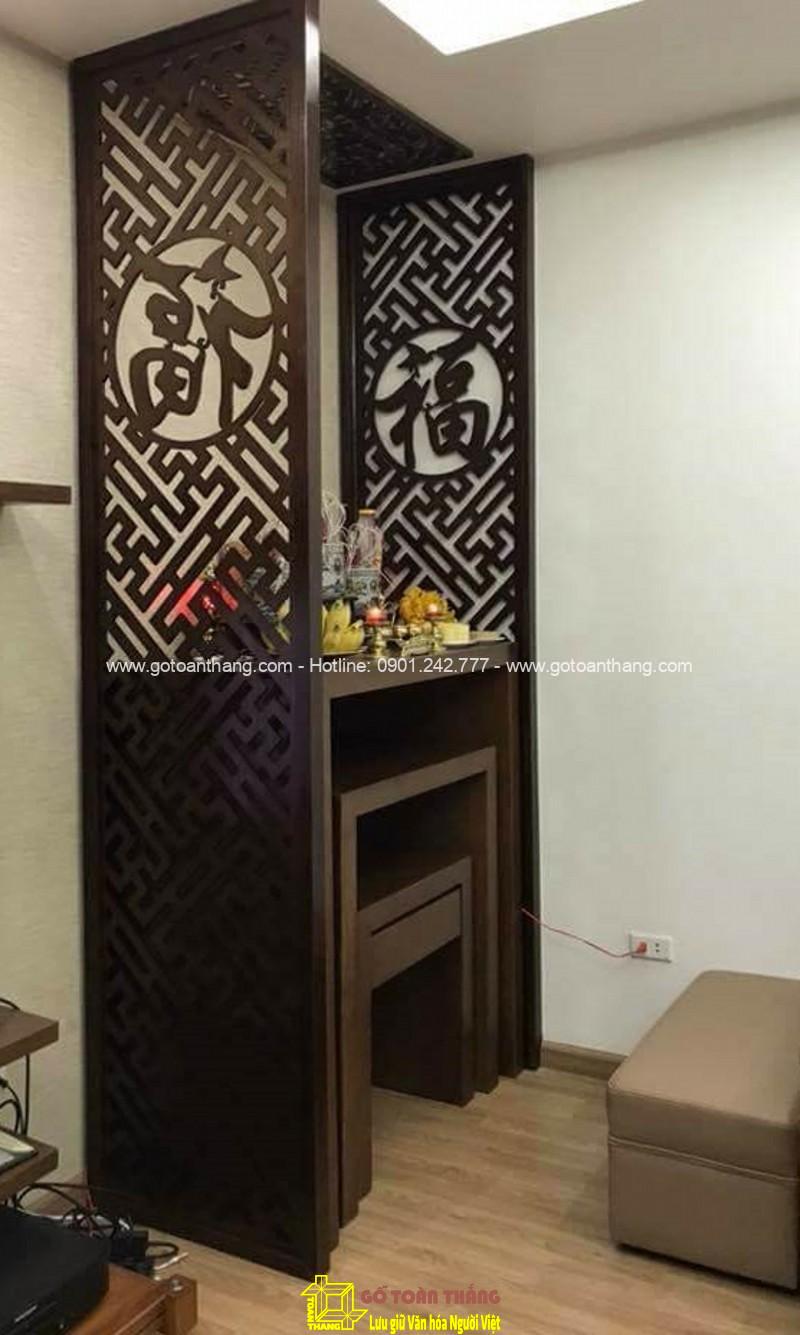 Vách ngăn CNC phòng thờ chữ Phúc VNT-01 Vách ngăn CNC phòng thờ chữ Phúc VNT-01