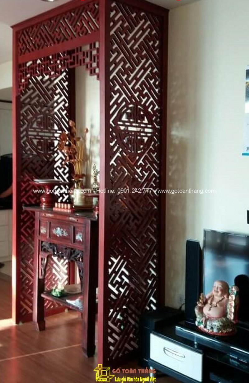 Vách ngăn CNC phòng thờ chữ Vạn VNT-02 Vách ngăn CNC phòng thờ chữ Vạn VNT-02