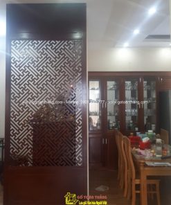Vách ngăn CNC phòng thờ chữ vạn VNT-03
