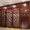 Vách ngăn CNC phòng thờ chữ Vạn VNT-07