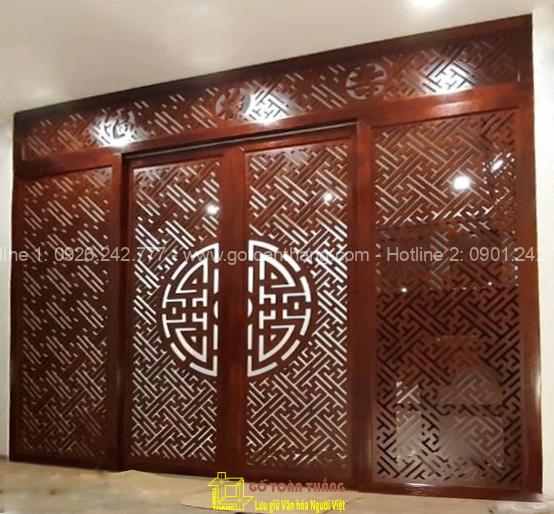 Vách ngăn CNC phòng thờ chữ Vạn VNT-07 Vách ngăn CNC phòng thờ chữ Vạn VNT-07