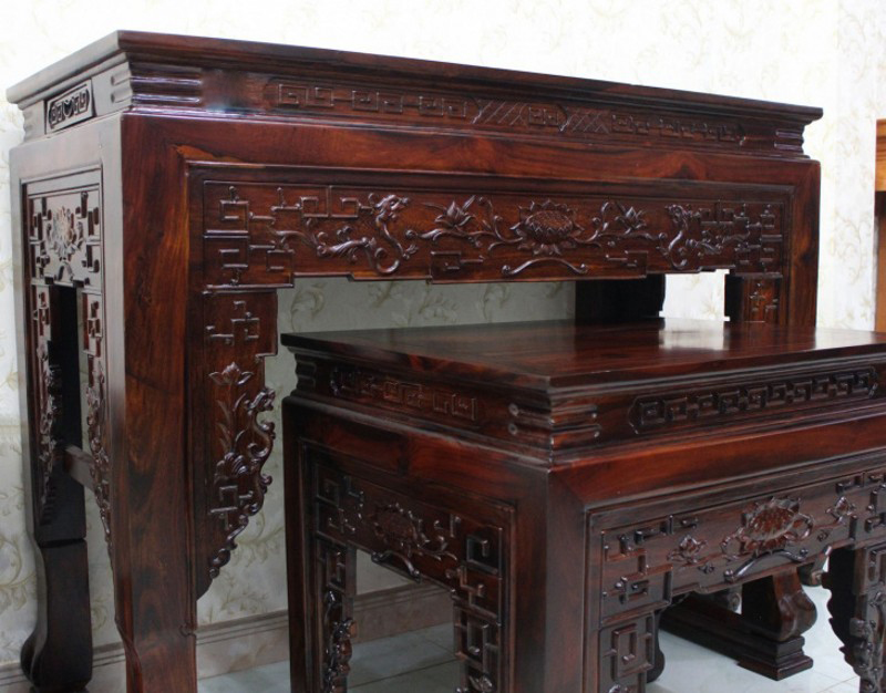 Bàn Thờ đứng hiện đại gỗ Muồng BTM-01 Bàn Thờ đứng hiện đại gỗ Muồng BTM-01 - Ảnh 2