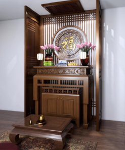 Bàn Thờ đứng hiện đại gỗ Óc Chó BTW-01