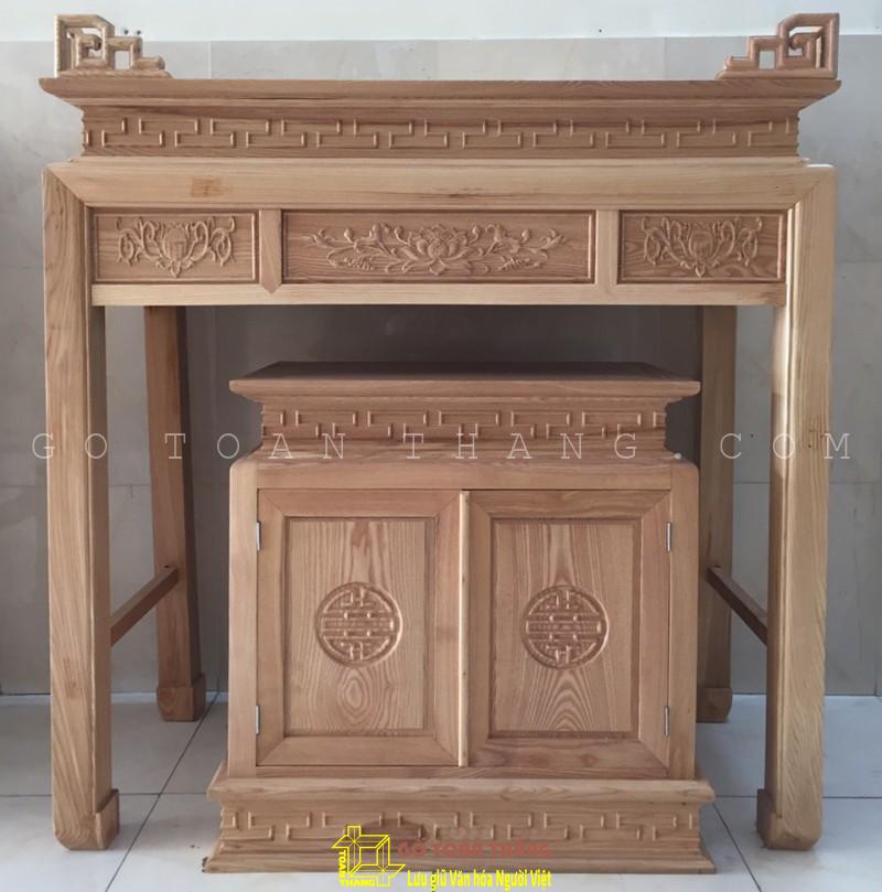 Bàn Thờ đứng hiện đại gỗ Sồi BTS-14 Bàn Thờ đứng hiện đại gỗ Sồi BTS-14