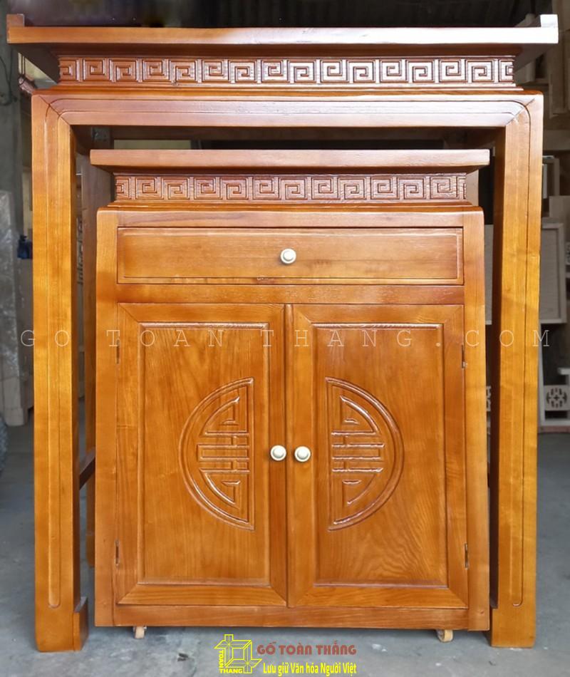 Bàn Thờ đứng hiện đại gỗ Sồi BTS-05 Bàn Thờ đứng hiện đại gỗ Sồi BTS-05