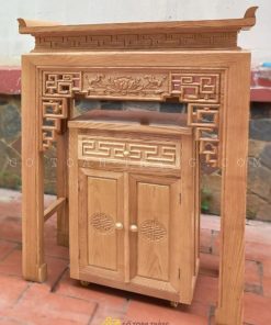Bàn Thờ đứng hiện đại gỗ Sồi BTS-06