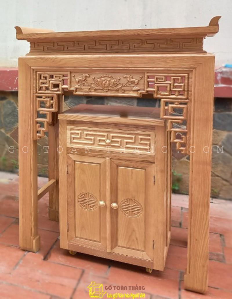 Bàn Thờ đứng hiện đại gỗ Sồi BTS-06 Bàn Thờ đứng hiện đại gỗ Sồi BTS-06