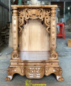 Bàn thờ Thần Tài gỗ Sồi TTS-02