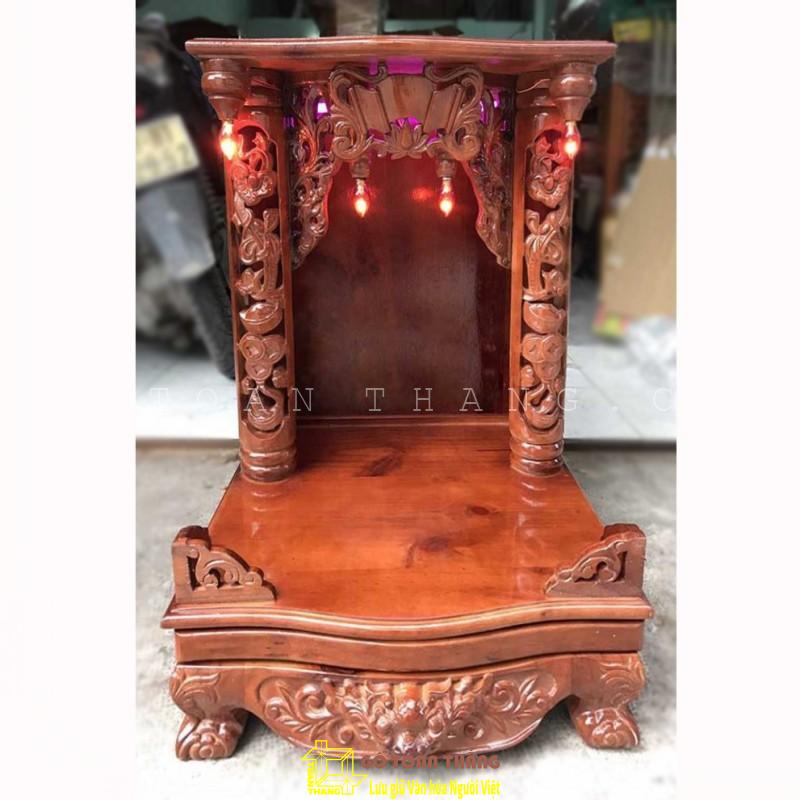 Bàn thờ Thần Tài gỗ Xoan Đào TTX-03 Bàn thờ Thần Tài gỗ Xoan Đào TTX-03 - Ảnh 2