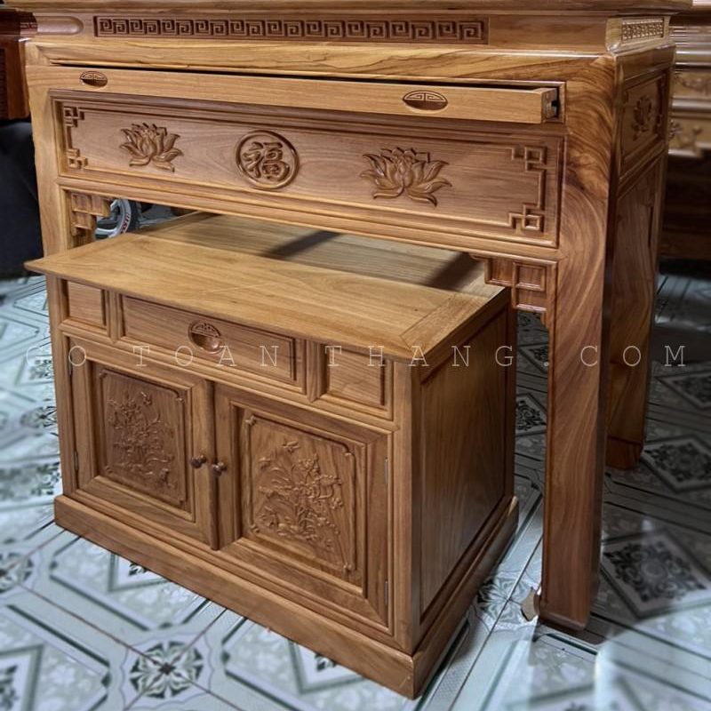 Bàn Thờ gỗ Gõ đỏ BTG-24 - Ảnh 2