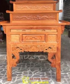 Bàn Thờ 3 tầng gỗ Gõ đỏ BTG-04