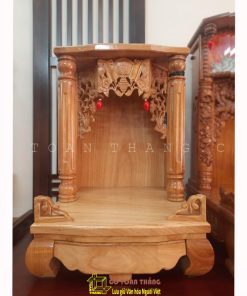 Bàn thờ Thần Tài gỗ Gõ đỏ TTG-03