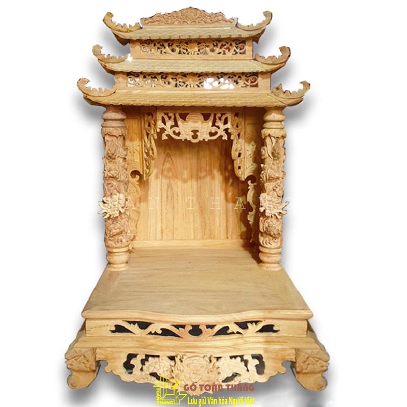 Bàn thờ Thần Tài gỗ Gõ đỏ TTG-01 Bàn thờ Thần Tài gỗ Gõ đỏ TTG-01