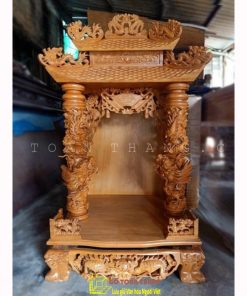 Bàn thờ Thần Tài gỗ Gõ đỏ TTG-08