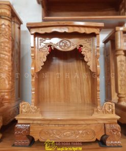 Bàn thờ Thần Tài gỗ Gõ đỏ TTG-04