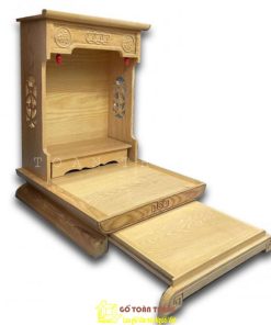 Bàn thờ Thần Tài gỗ Sồi TTS-10