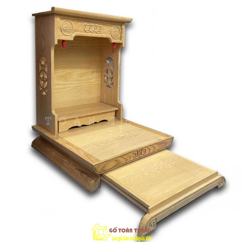 Bàn thờ Thần Tài gỗ Sồi TTS-10 Bàn thờ Thần Tài gỗ Sồi TTS-10