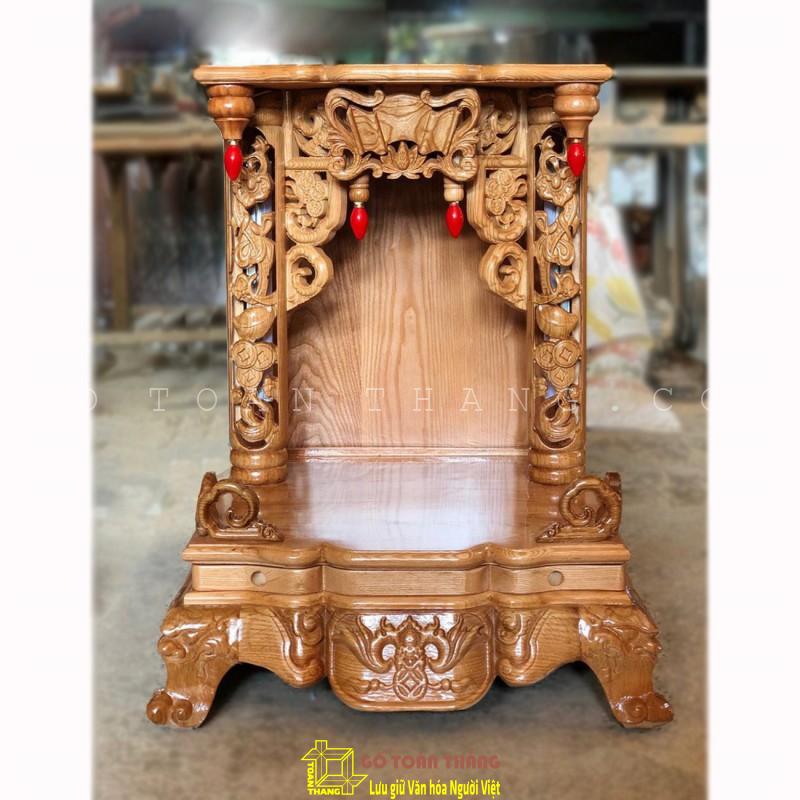 Bàn thờ Thần Tài gỗ Sồi TTS-07 Bàn thờ Thần Tài gỗ Sồi TTS-07