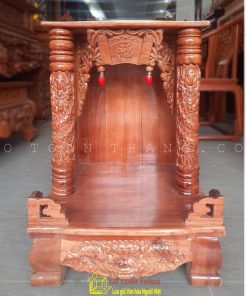 Bàn thờ Thần Tài gỗ Xoan Đào rồng cột TTX-10