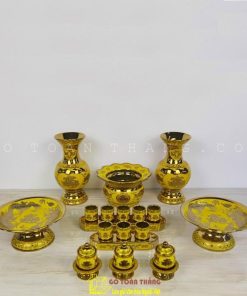 Bộ lư hương gốm sứ nhập khẩu 6in-3DV