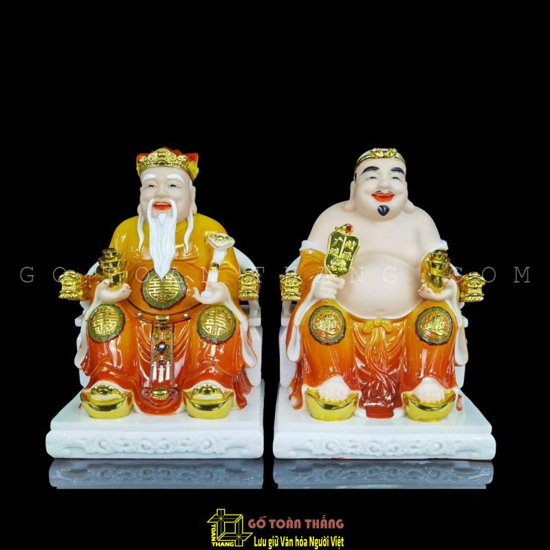 Thần Tài Thổ Địa bằng Đá 8in Thần Tài Thổ Địa bằng Đá 8in