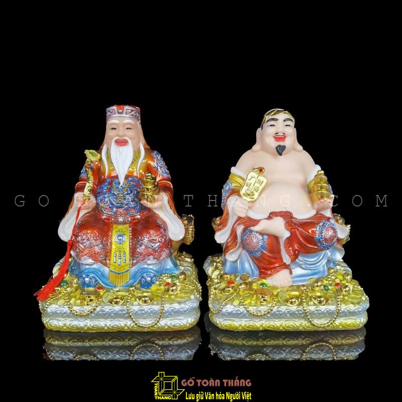Thần Tài Thổ Địa bằng Đá 6in- CTĐX Thần Tài Thổ Địa bằng Đá 6in- CTĐX