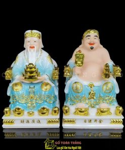 Thần Tài Thổ Địa bằng Đá 8in- TĐĐ