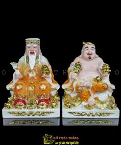 Thần Tài Thổ Địa bằng Đá 8in- TĐĐTV