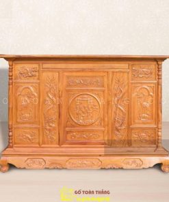 Tủ thờ mẫu Bắc gỗ Gõ đỏ TTH-19
