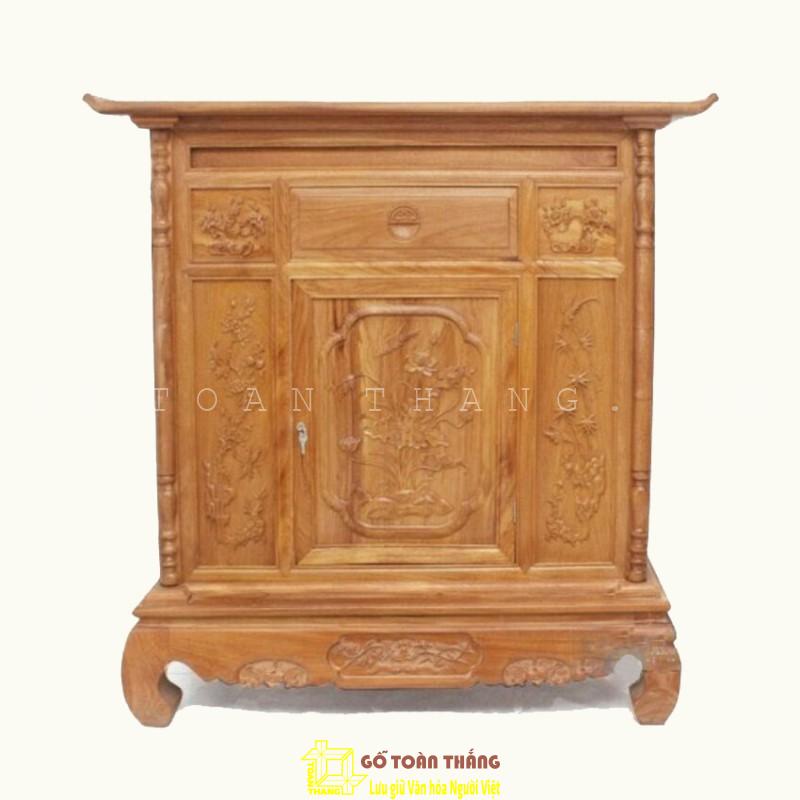 Tủ thờ mẫu Bắc gỗ Gõ đỏ TTH-18 Mẫu tủ thờ gia tiên