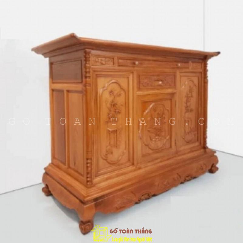 Tủ thờ mẫu Bắc gỗ Gõ đỏ TTH-25 Tủ thờ mẫu Bắc gỗ Gõ đỏ TTH-25 - Ảnh 2