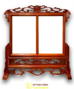 Khung hình thờ đôi gỗ Hương KHT-06