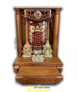 Bàn thờ Thần Tài gỗ Gõ đỏ TTG-13