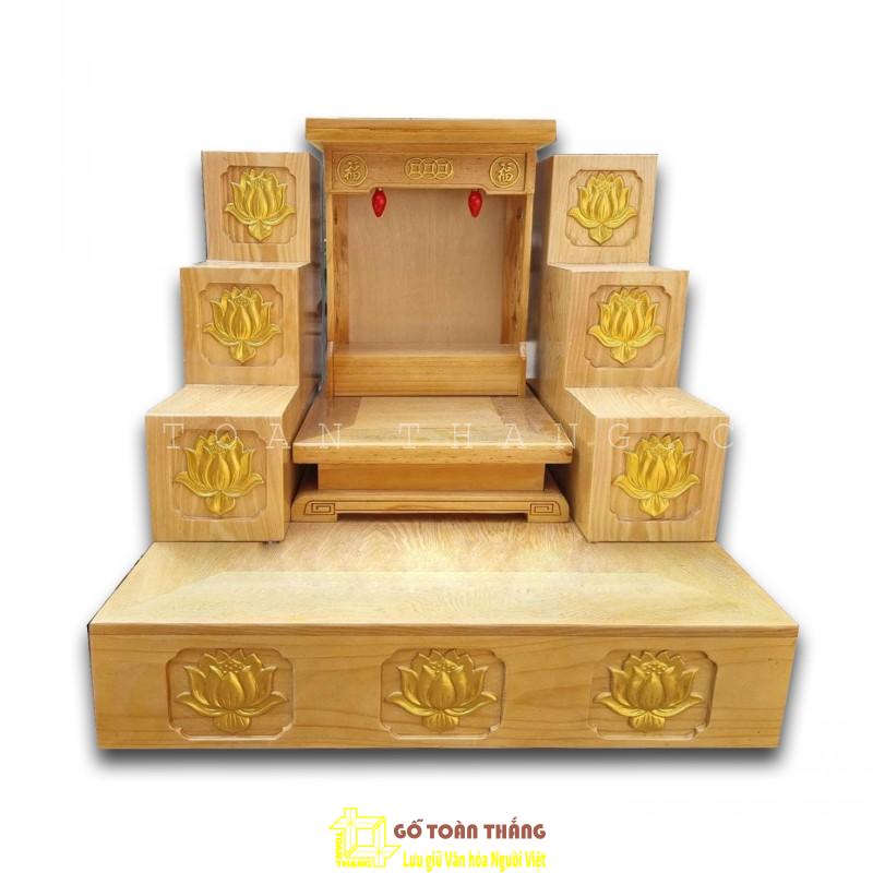 Bàn thờ Thần Tài gỗ Sồi TTS-11 Bàn thờ Thần Tài gỗ Sồi TTS-11