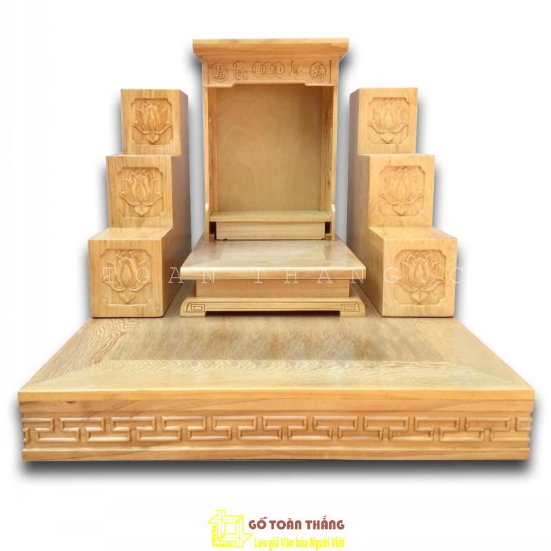 Bàn thờ Thần Tài gỗ Sồi TTS-13 Bàn thờ Thần Tài gỗ Sồi TTS-13