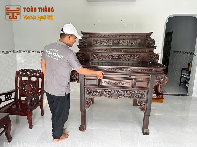 Xưởng đóng bàn thờ theo yêu cầu - Miễn phí thiết kế tư vấn ban tho toan thang 35