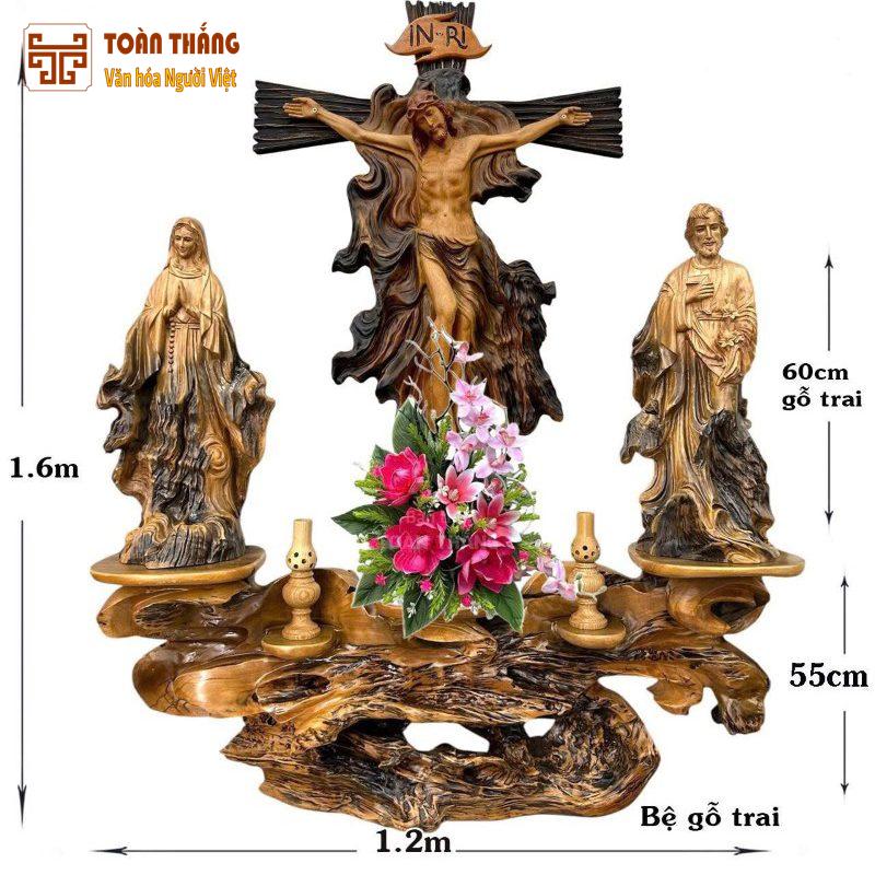 Bàn thờ Công Giáo gốc cây BTCG-08