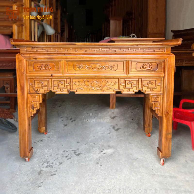 Bàn thờ đứng hiện đại gỗ Tràm 1m53 BTT-03