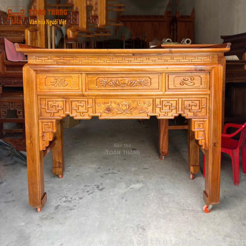 Bàn Thờ đứng hiện đại gỗ Tràm 1m75 BTT-02