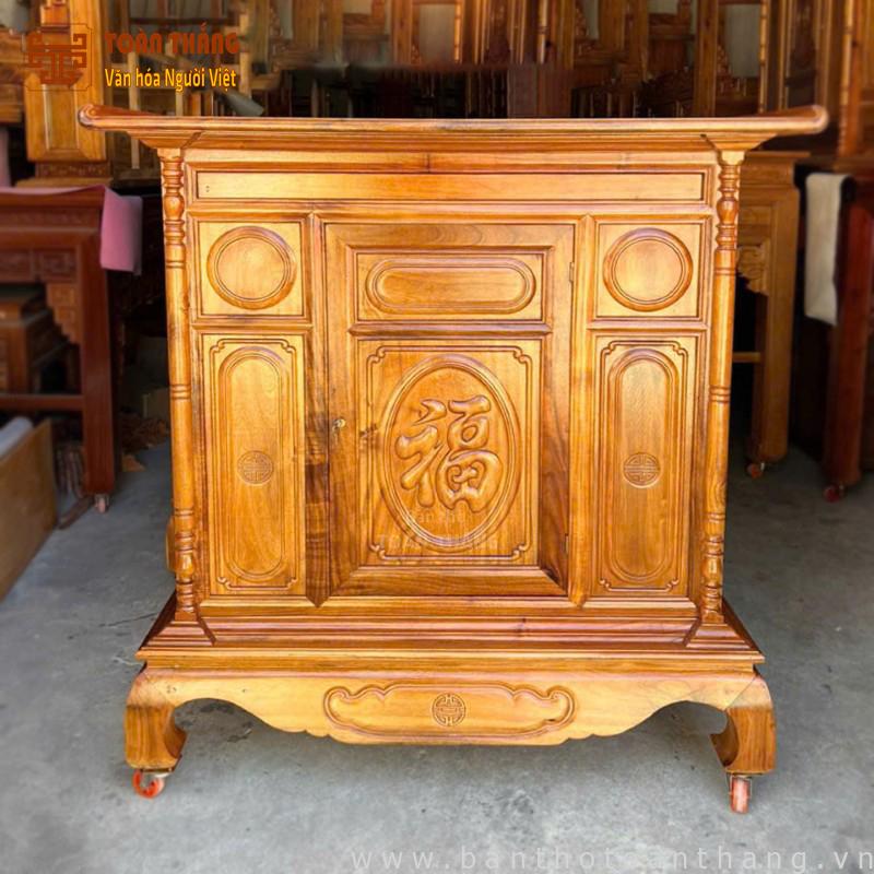 Tủ thờ chữ Phúc gỗ Tràm lỏi 88cm TTGT-01