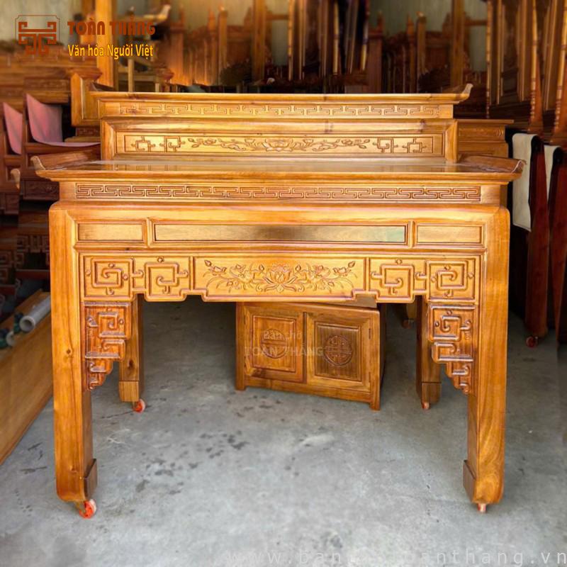 Bàn thờ 2 tầng gỗ Tràm 1m75 2TGT-05