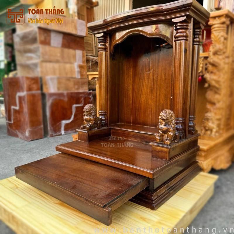 Bàn thờ Thần Tài gỗ Tràm chạm sư tử BTTT-03 Bàn thờ Thần Tài gỗ Tràm chạm sư tử BTTT-03