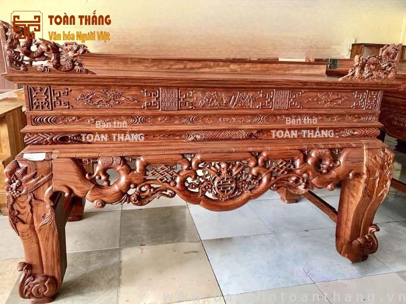 Sập thờ mai điểu gỗ cẩm lai 1m97 STCL-02 Sập thờ mai điểu gỗ cẩm lai 1m97 STCL-02