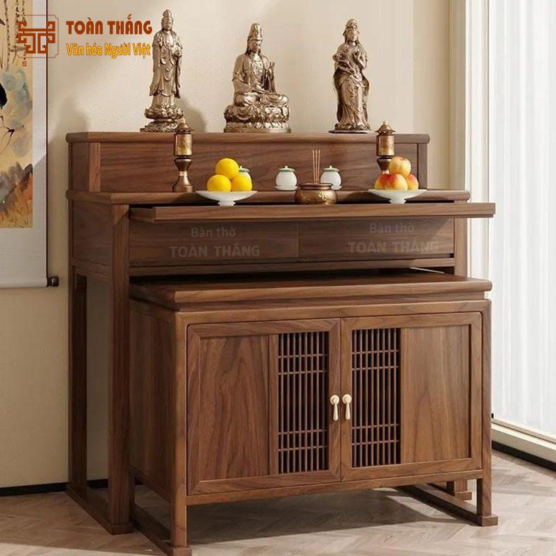 Tủ thờ gỗ Óc Chó Walnut TTOC-01